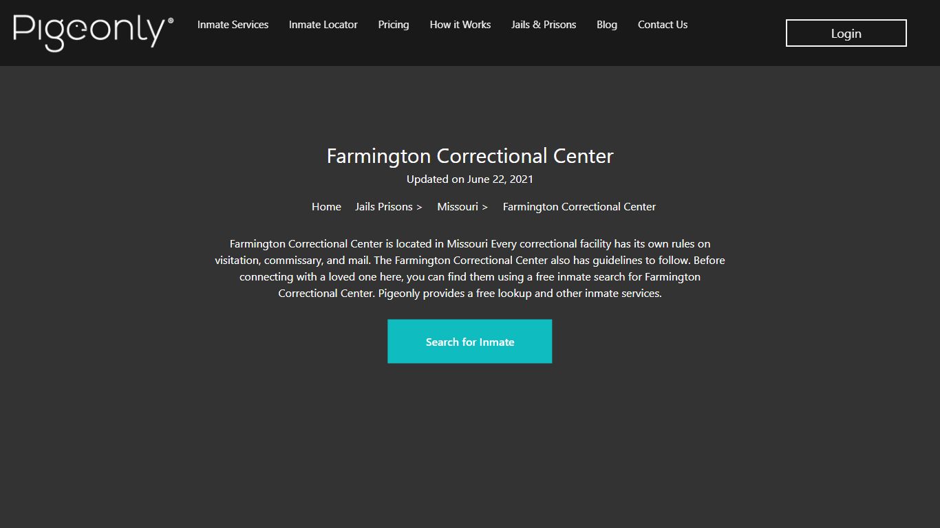 Farmington Correctional Center Inmate Search | Missouri